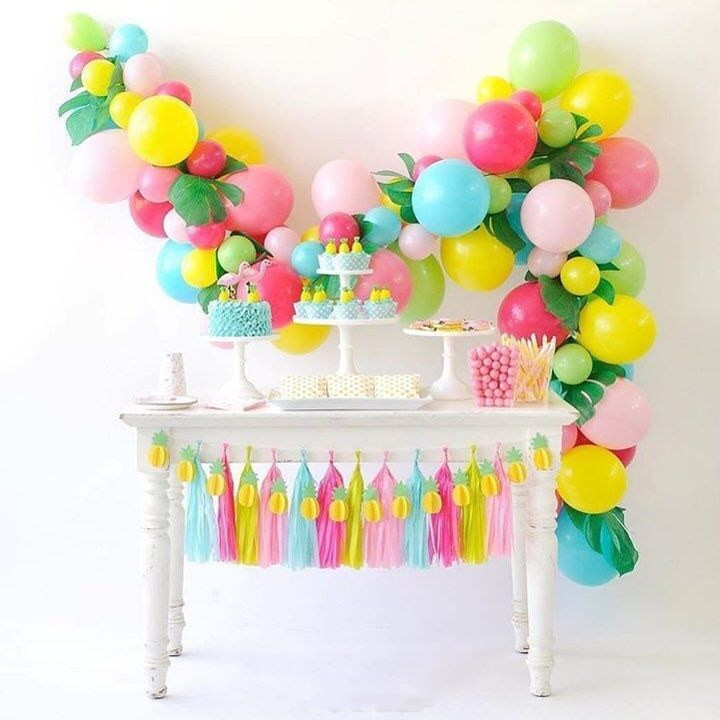 Wholesale Matte Latex Balloons Helium Party Decor Girls Birthday Party Balloon Garland