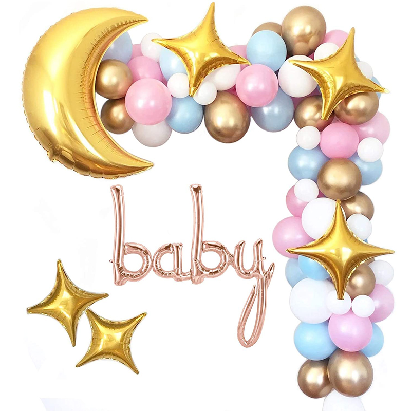 Twinkle Twinkle Little Star Balloon Garland Kit Baby Shower Decorations for Baby Shower Backdrop