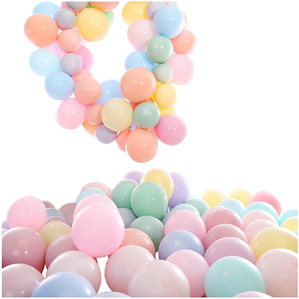 Party Balloons 12 Inches Macaroon Latex Balloon Party Decoration Set Of 50pcs
