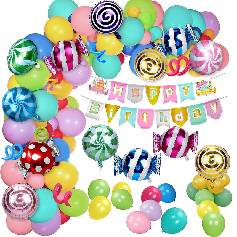 decoración para fiesta de cumpleaños para niñas, tema de Candyland