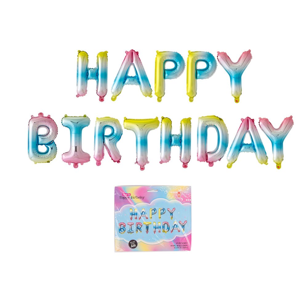 32inch 1st Happy Birthday Balloon Banner Letter Balloons Decoration Sets, China happy birthday balloon banner, letter balloons wholesale