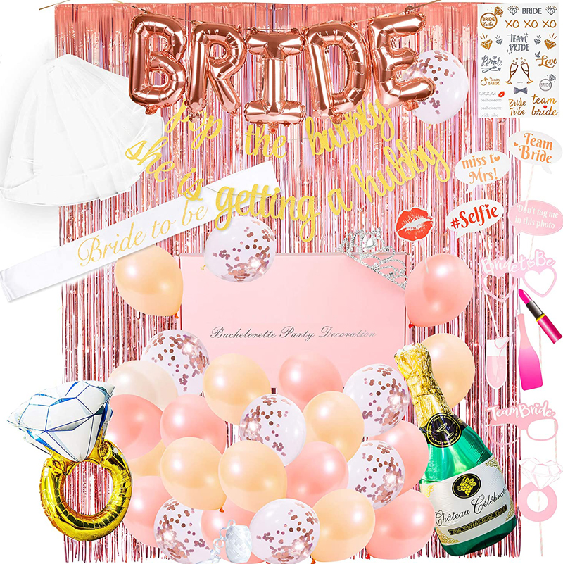 Bachelorette Party Decorations Rose Gold Bridal Shower Bachelorette Party Decorations Supplies Kit