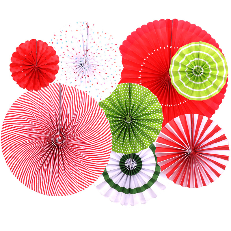 Round Paper Fans Decoration Set for Wedding Birthday Party Baby Showers Pink Party Hanging Set Round Paper Fans, Party Hanging Set Wholesale wholesale
