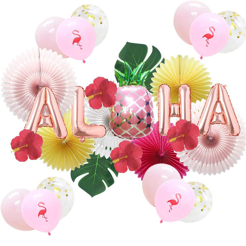 Tropical Theme Summer Beach Luau Party Supplies Hawaiian Aloha Party Decorations Palm Leaves, China Tropical Theme, Summer Decorations wholesale