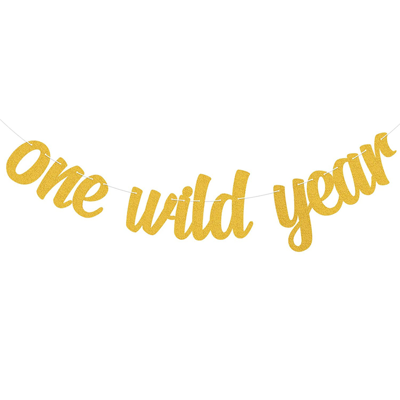 Wild One Birthday Decorations Banner One Wild Year Banner 1st Birthday Party Supplies