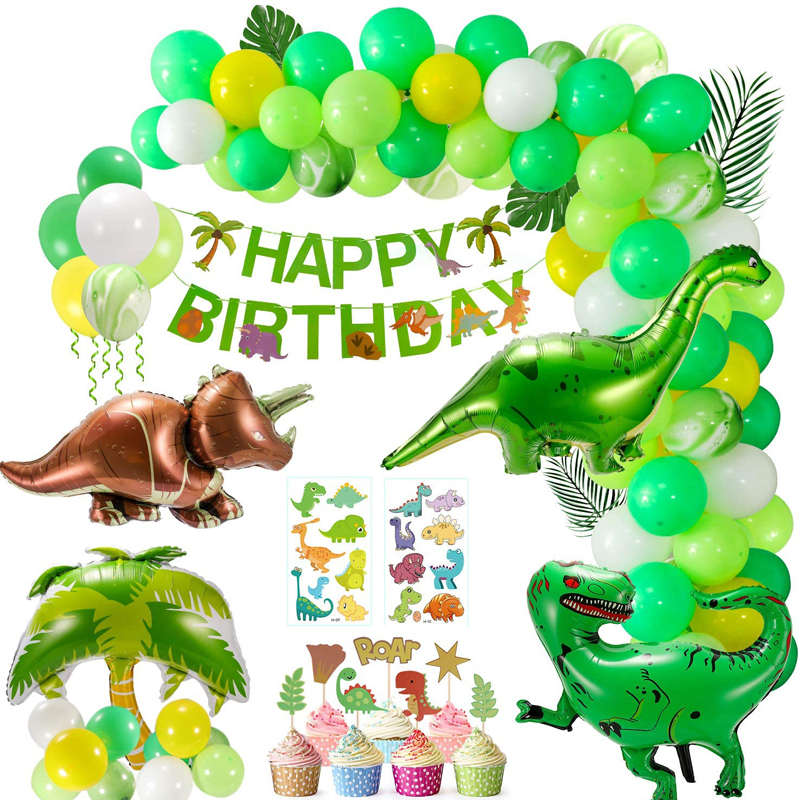 Dinosaur Theme Kids Birthday Party Supplies Decorations Including Safari Foil Balloons Dinosaur Theme Birthday, Kid Party Supplies wholesale