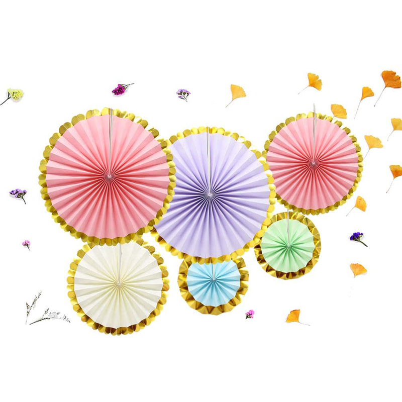 Paper Fans Party Set Hanging Paper Fans Garlands Birthday Party Decorations