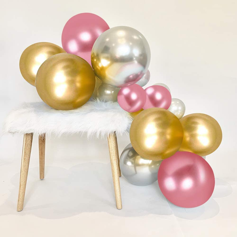 Metallic Shiny Balloons Party Decoration Wedding Birthday Balloons Decor