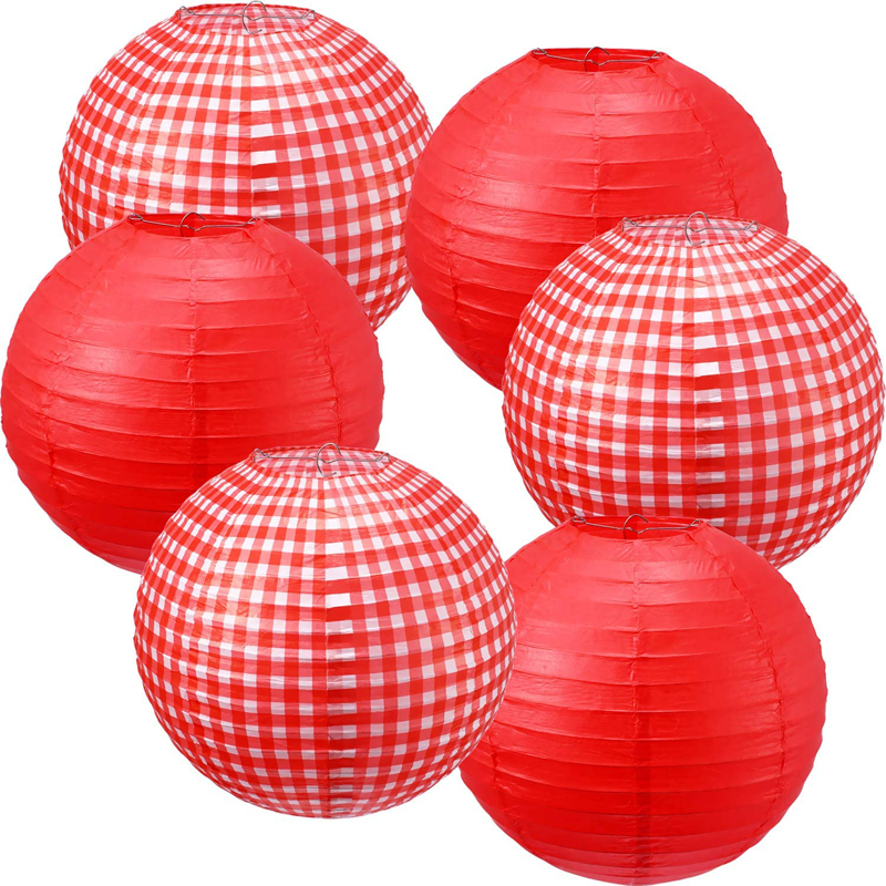 Picnic Party Decorations Paper Lanterns Round Hanging Lanterns Picnic Party Lanterns