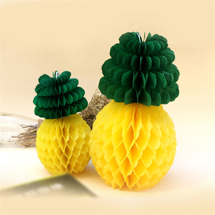 Honeycomb Paper Pineapple Decorated For Parties Ornament Honeycomb Balls Party Decorations