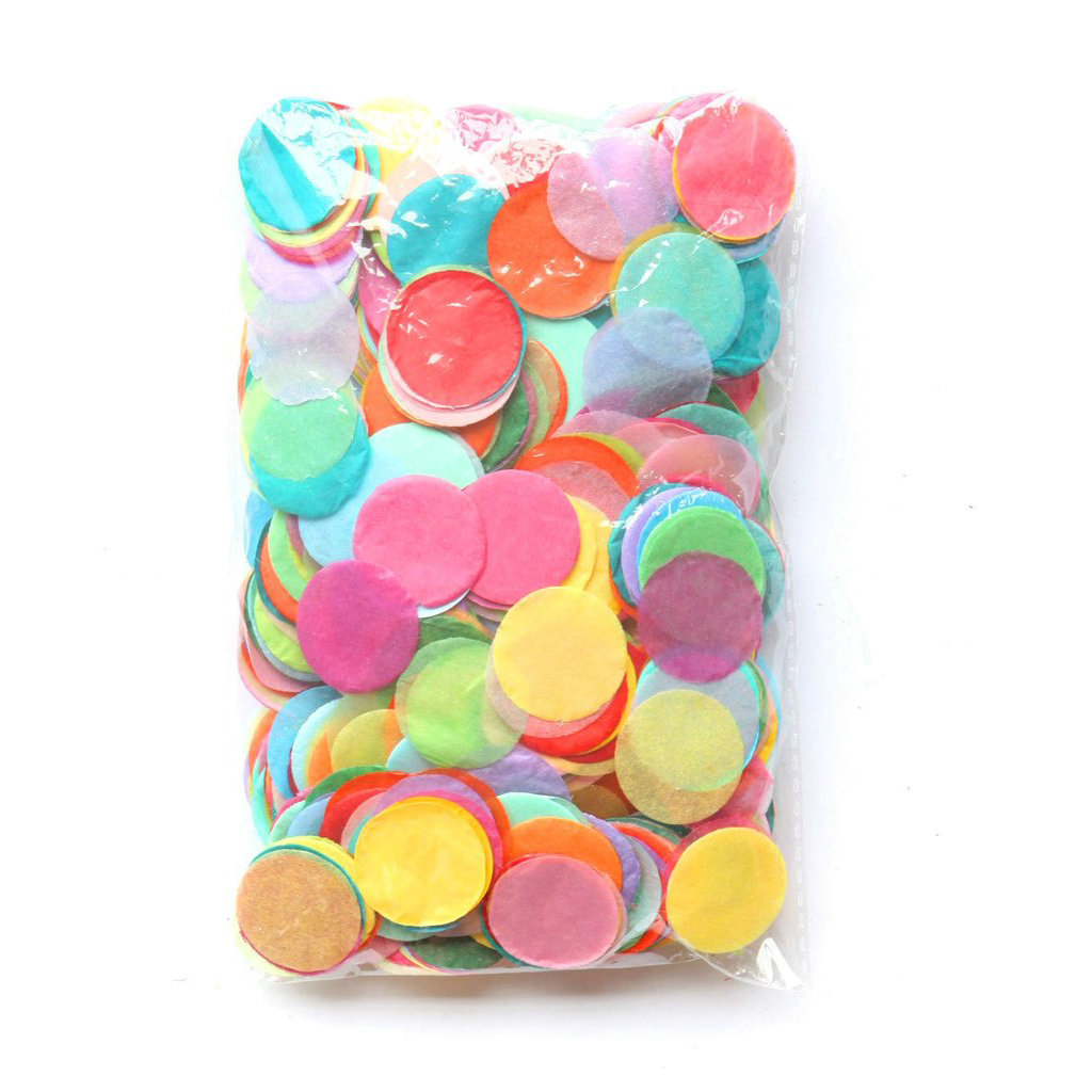 Colorful Tissue Paper Biodegradable Confetti Circles Rainbow Sprinkles Specially Crafted for Birthdays
