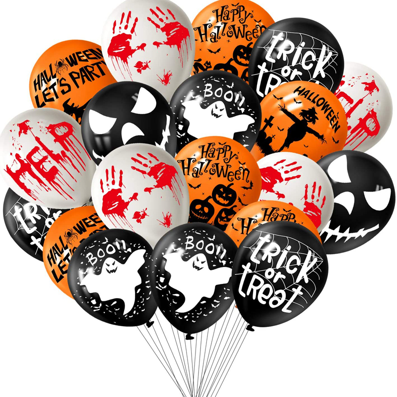 Halloween Party Decorations Balloons 12 Inch Halloween Latex Balloons Halloween Fun 