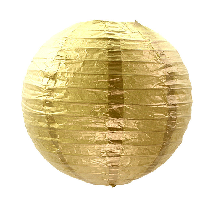 Gold Party Deco Rice Paper Lantern Wedding Decorations Chinese Paper Lanterns 