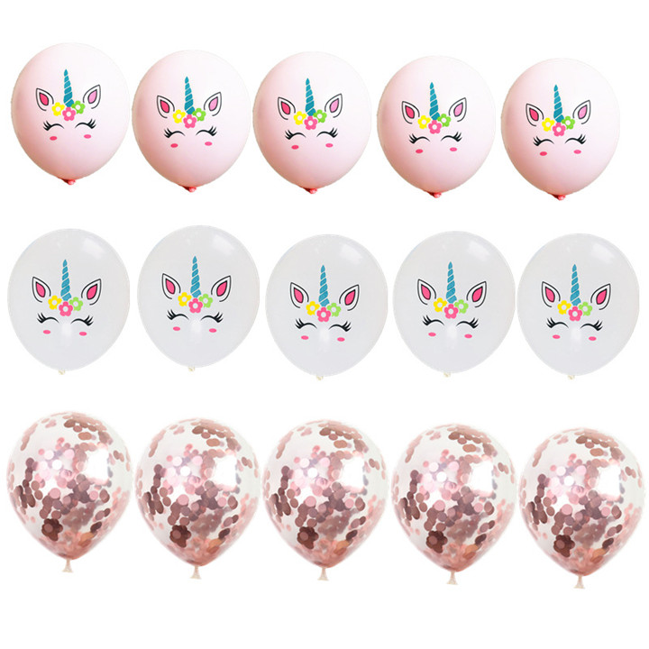 China-Latex-balloon-unicorn-rose-gold-set