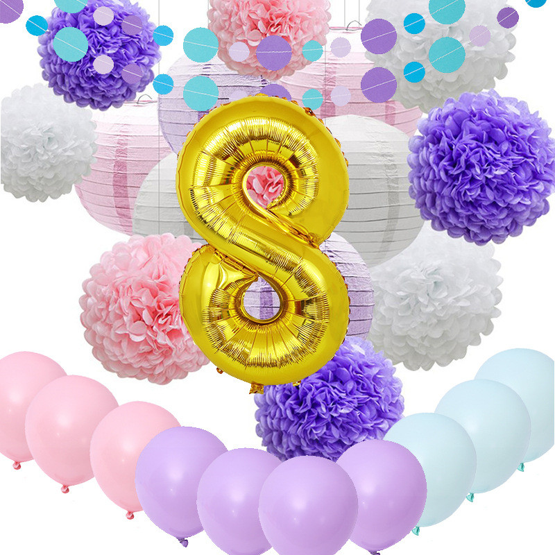 8th-Foil-Balloon-Pompoms-Birthday-Decor-pack