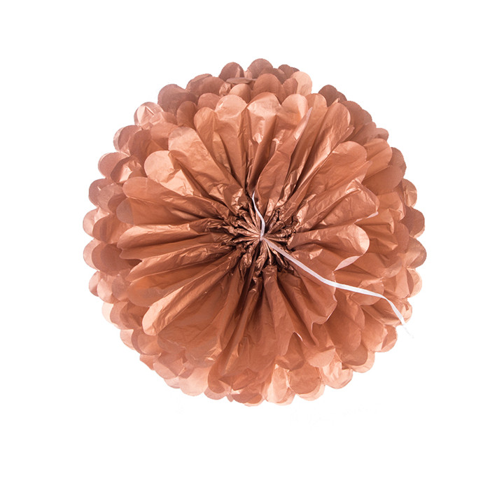 tissue-paper-pompom-rose-gold