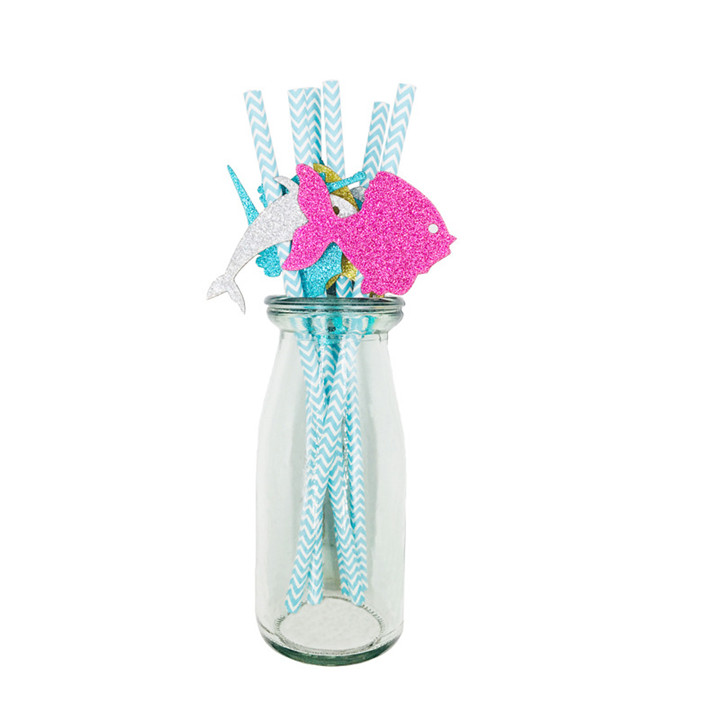 glitter-paper-straw-decor-wholesale