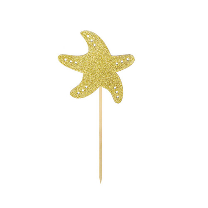 paper-cupcake-topper-decor-wholesale-sea-star