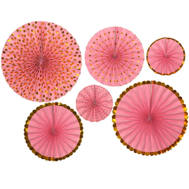 Wholesale-pink-tissue-fans-set-china