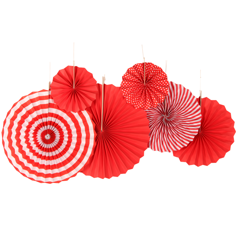 MioParty™: Navy Blue Red White Party Decorations Hanging Paper