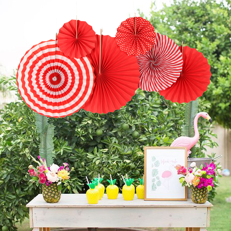 wholesale-red-paper-fans-set-decoration