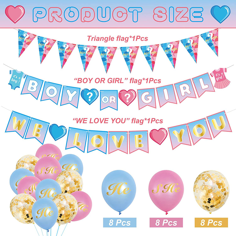 Baby-Gender-Reveal-Decorations-Kit-Boy-or-Girl-Banner-Balloons-Photo-Props-Tablecloth