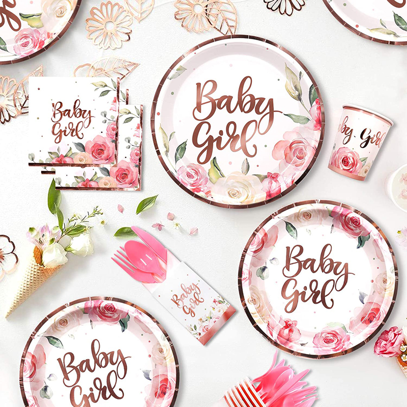 Baby-Girl-Party-Tablewares-Baby-Shower-Gender-Reveal-Set