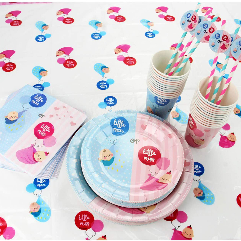 Gender-Reveal-Party-Supplies-Kit-Plates-Cups