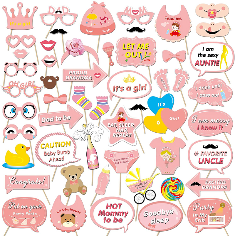 It-Is-a-Girl-Photo-Booth-Prop-Baby-Shower-Party-Decorations-Set