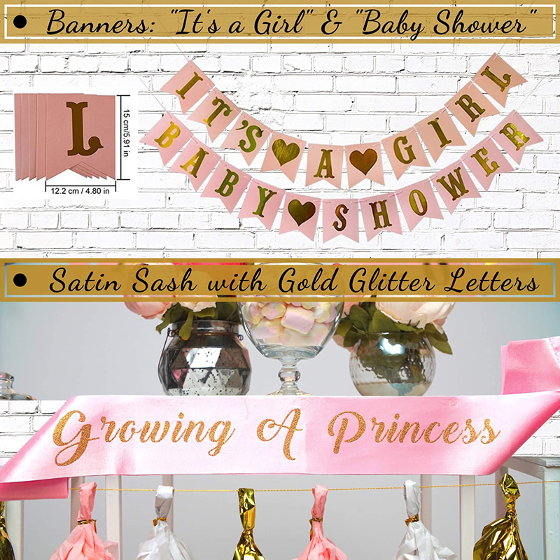 Its-A-Girl-Baby-Shower-Decorations-for-Girl-Pink-and-Gold-Garland-Bunting-Banners