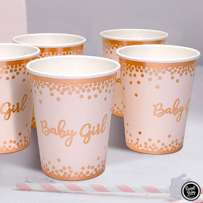 Sweet-Baby-Shower-Girl-for-Rose-Gold-Pink-Cups