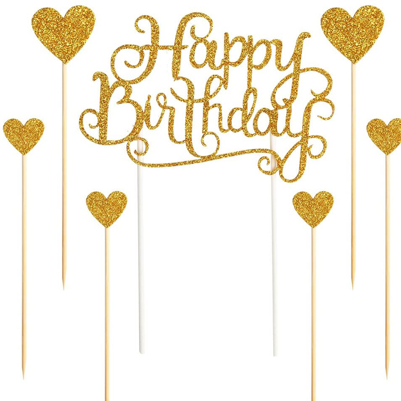 Happy-Birthday-Cake-Toppers-Birthday-Golden-Cupcake-Topper