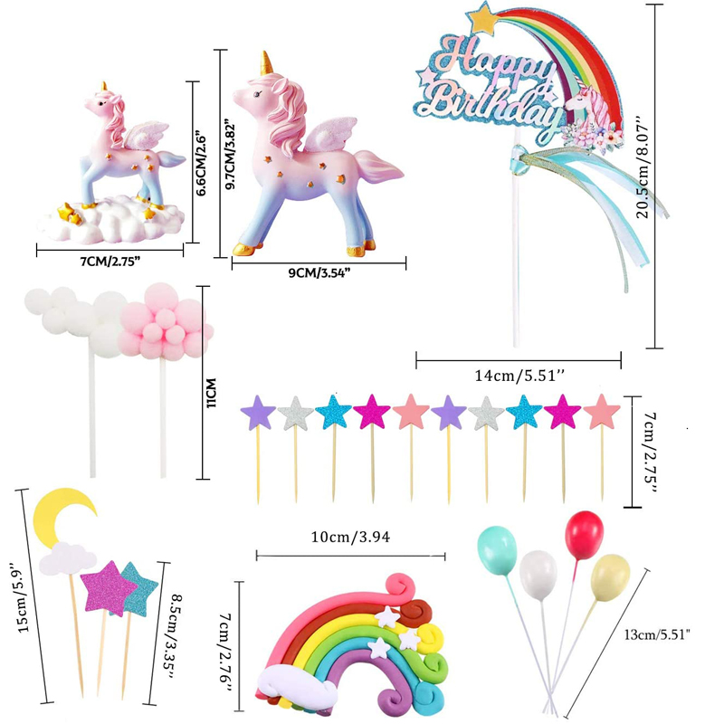 Magic-Unicorns-Sculpture-Unicorn-Cake-Topper-Cake-Decoration-Set