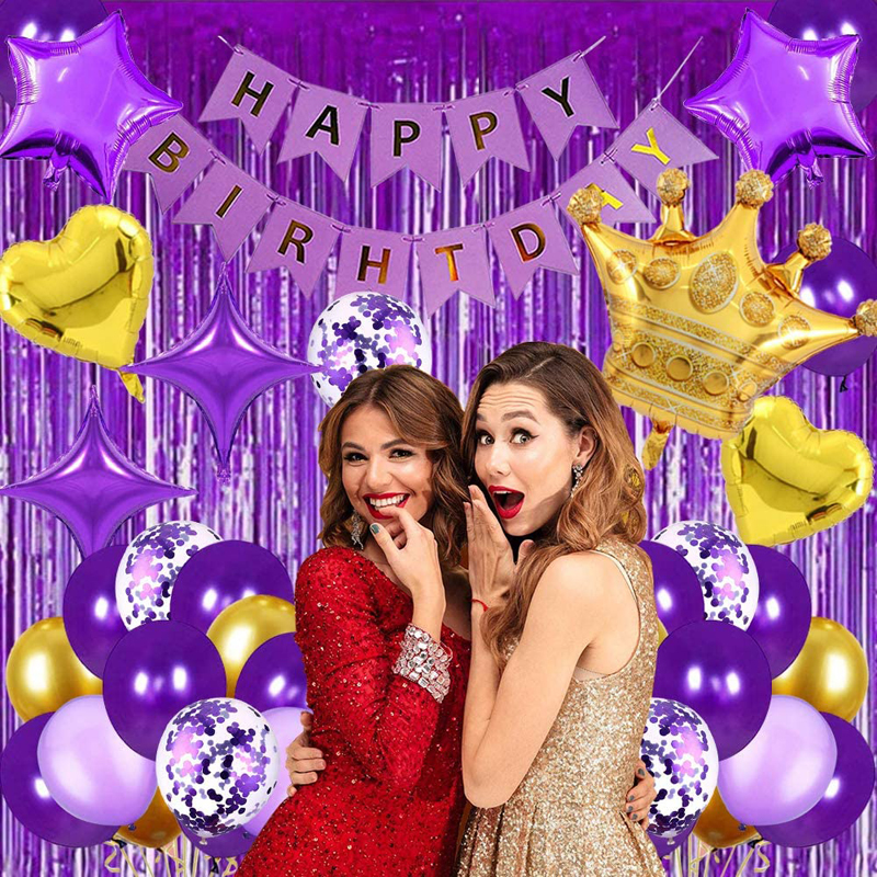 Purple-Gold-Birthday-Decor-Set-Birthday-Party-Decoration-for-Women-Girls