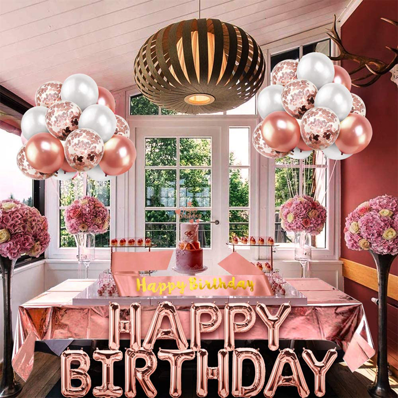 Rose-Gold-Birthday-Party-Decoration-Happy-Birthday-Banner-Rose-Gold-Tablecloth