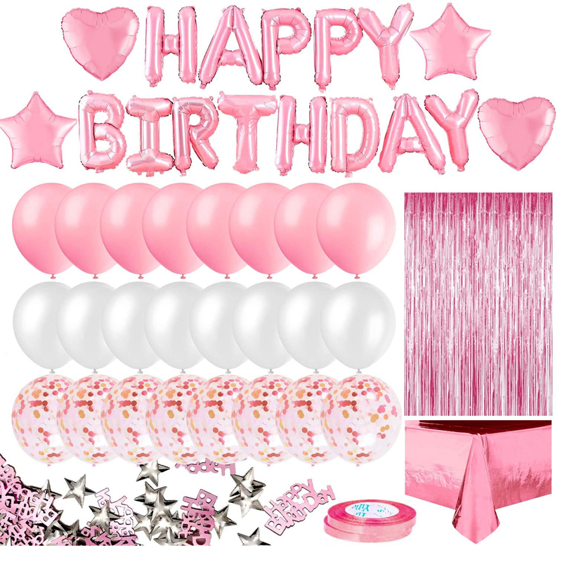 Rose-Gold-Fringe-Curtain-Pink-Birthday-Party-Decoration-Heart-Star-Women-Girl-Birthday-Decor