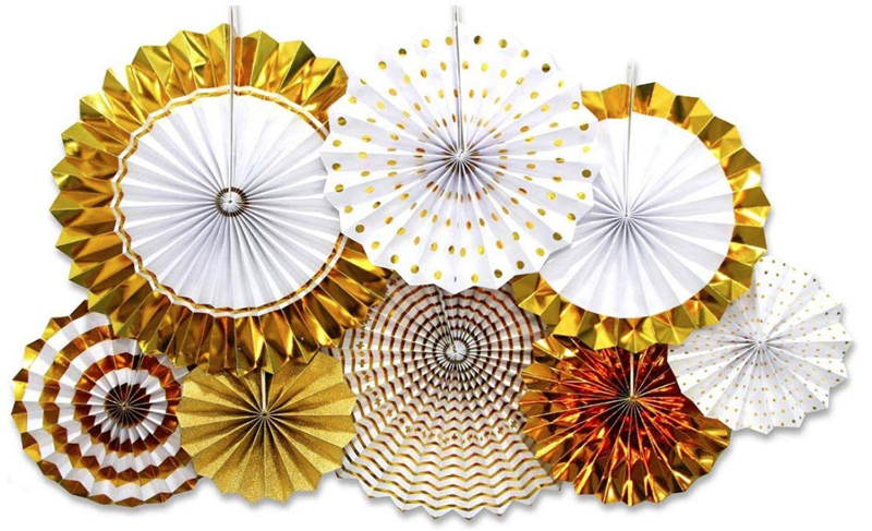 Gold-Paper-Fans-Happy-Birthday-Decorations