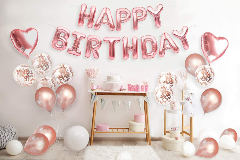 Rose-Gold-Happy-Birthday-Balloons-Banner-16inch-Supplies-Kit