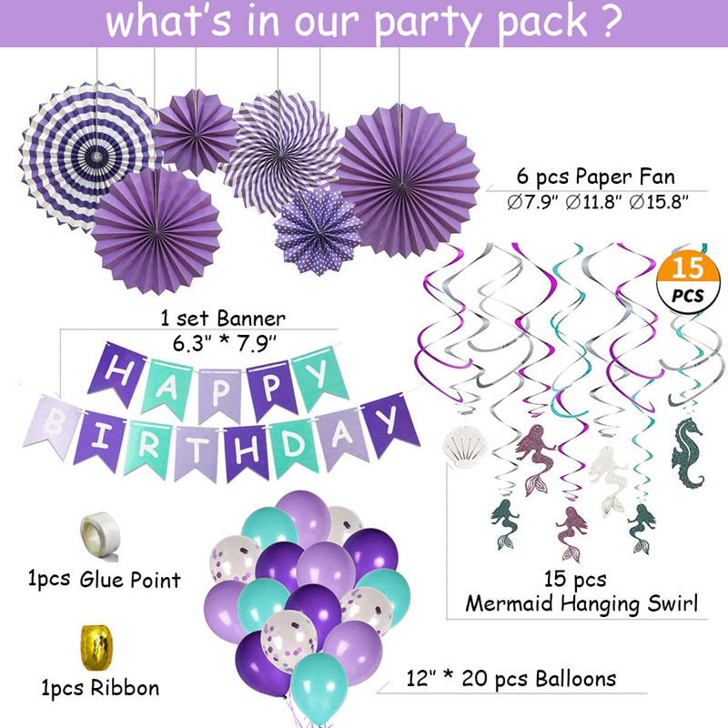 Mermaid-Party-Supplies-Sea-Theme-Decorations-kits