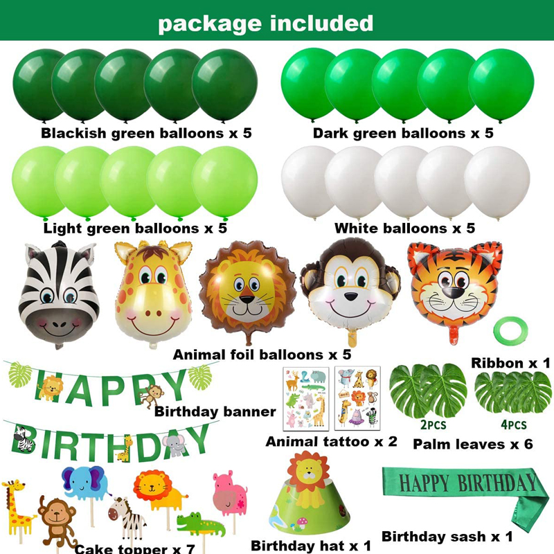 Kids-Boys-Jungle-Theme-Party-Supplies-Safari-Birthday-Decorations-Kits