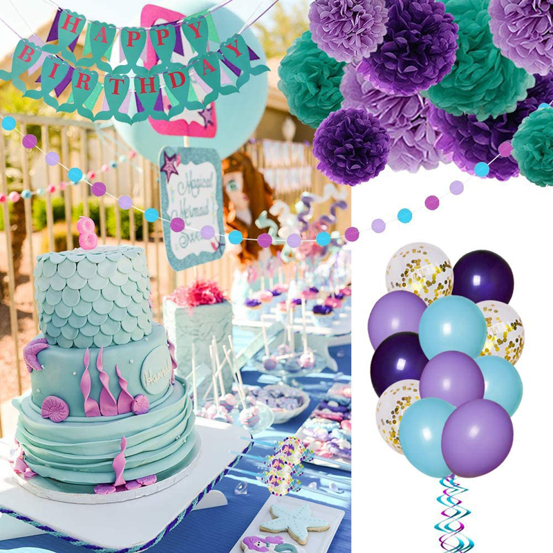 Mermaid-Birthday-Party-Supplies-Decorations-Use