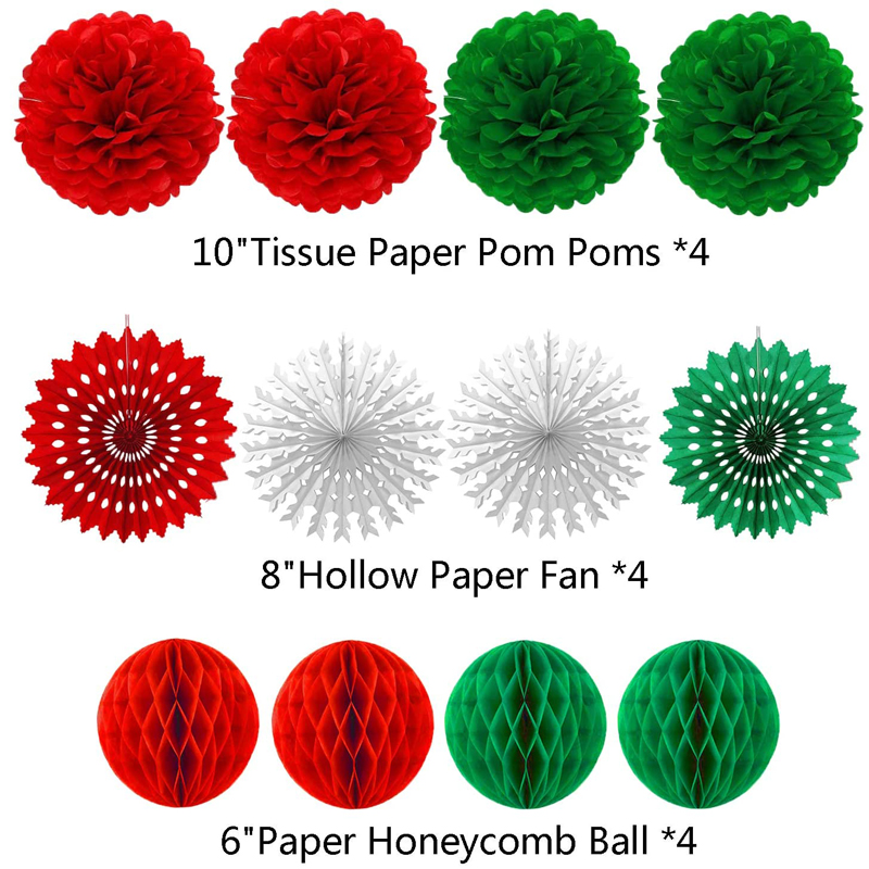 Christmas-Paper-Flowers-and-Paper-Fans