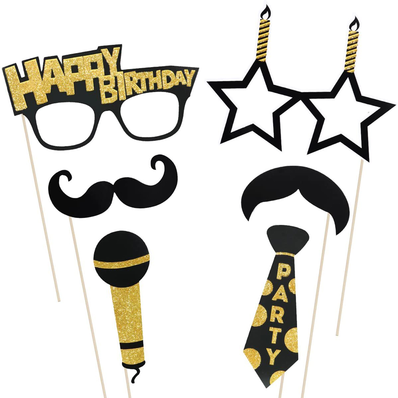 Black-and-Gold-Birthday-Party-Photo-Booth-Props-03