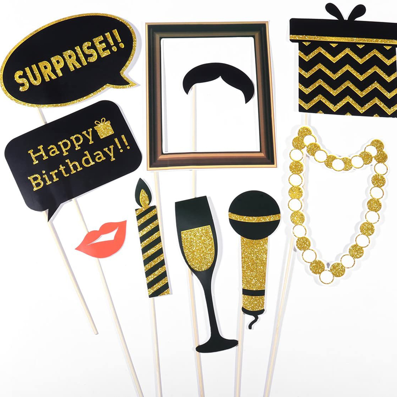 Black-and-Gold-Birthday-Party-Photo-Booth-Props-05