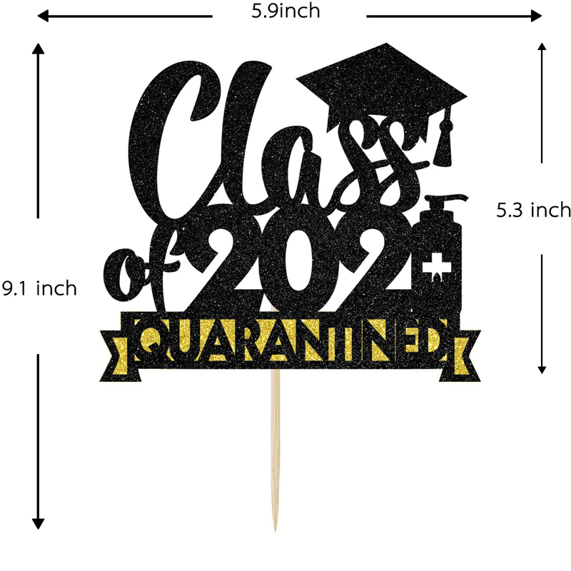 Congrats-Grad-Cake-Decor-Black-Glitter-Cake-Topper-China-Wholesale