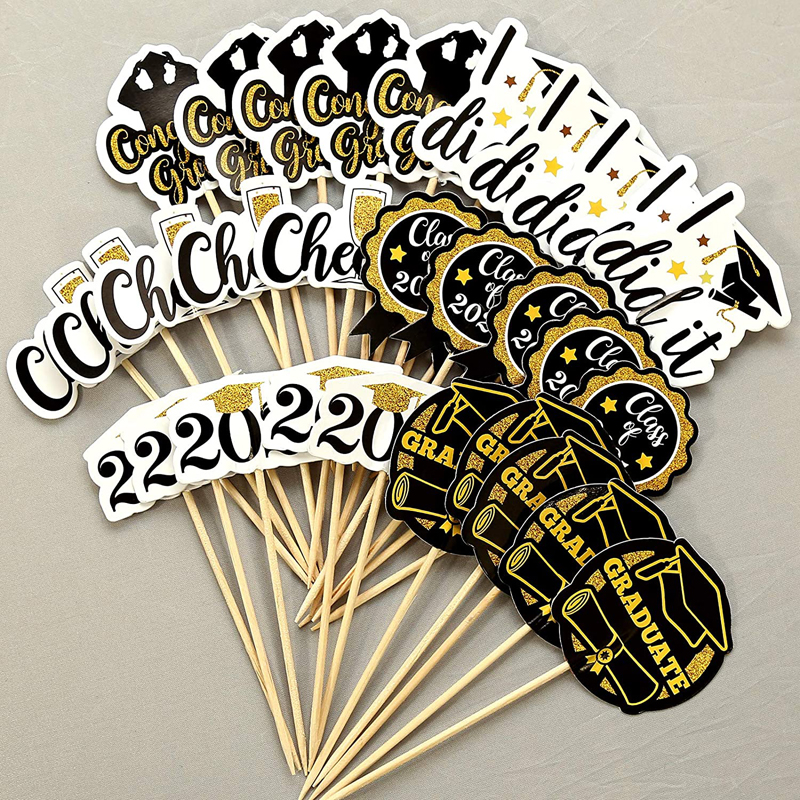 Congrats-Grad-Cake-Picks-Graduation-Cupcake-Toppers-Party-Supplies-Bulk-Wholesale