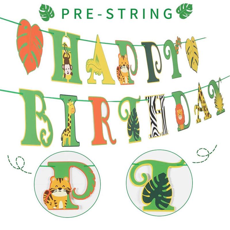 Forest-Animal-Theme-Banner-Kids-Birthday-Party-Decorations-Garlands