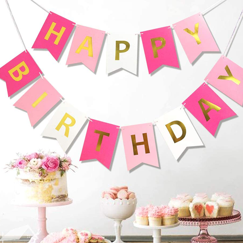 Girls-Birthday-Party-Birthday-Decorations-Pink-Happy-Birthday-Banner-China-Bulk-Wholesale