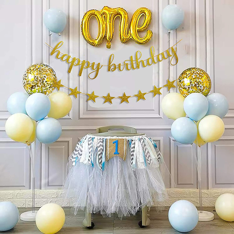 Gold-Happy-Birthday-Banner-with-Star-Garland-Glitter-Birthday-Party-Banner-Garlands-Decorations
