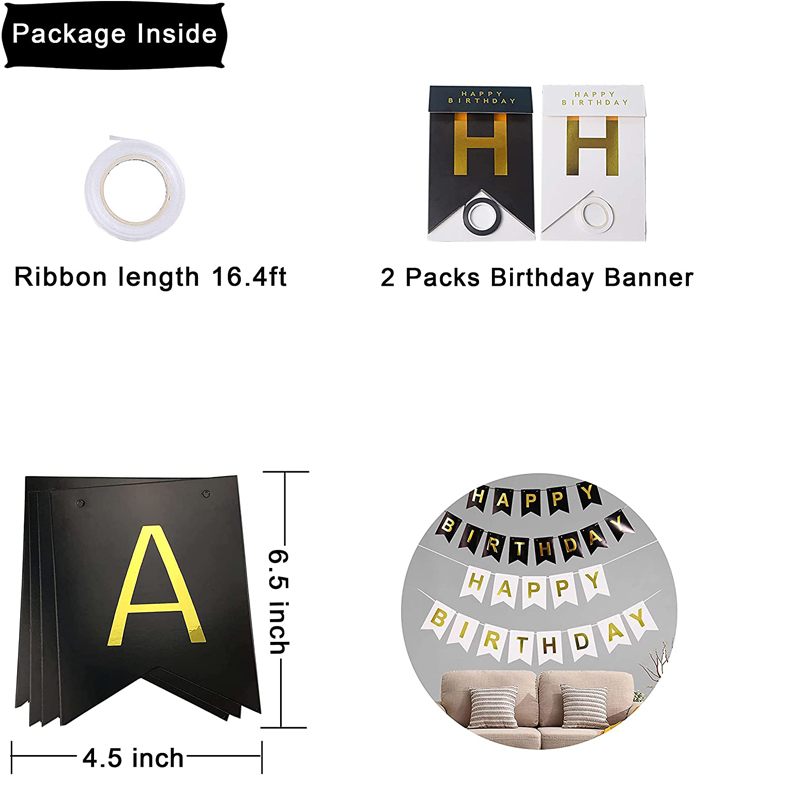 Happy-Birthday-Bunting-Banner-with-Shiny-Gold-Letters-Black-Gold-Birthday-Party-Decorations